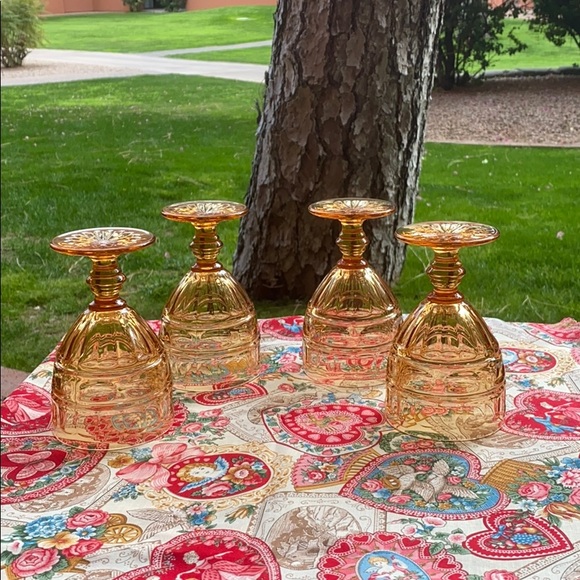 For your Fall table; Wine or Water Goblets - Picture 2 of 4